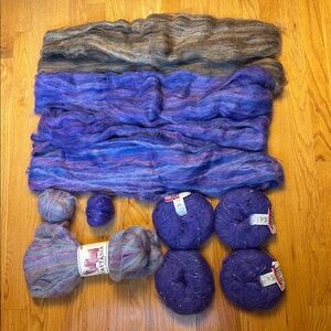Assortment of Luxury Mohair Yarns Bundle